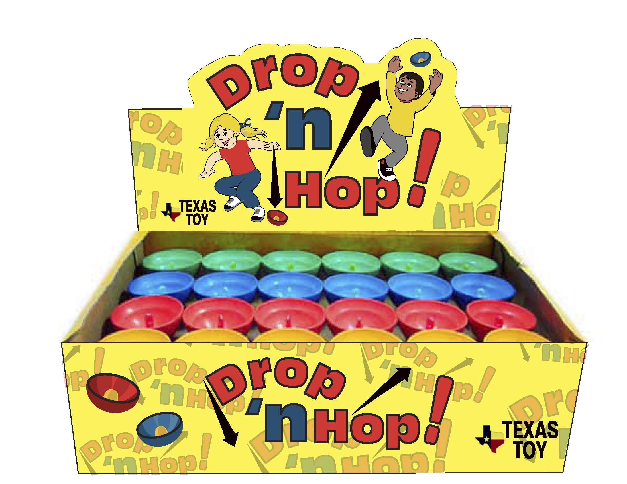 Drop n' Hop Popper Classic Fun Toy Display Box