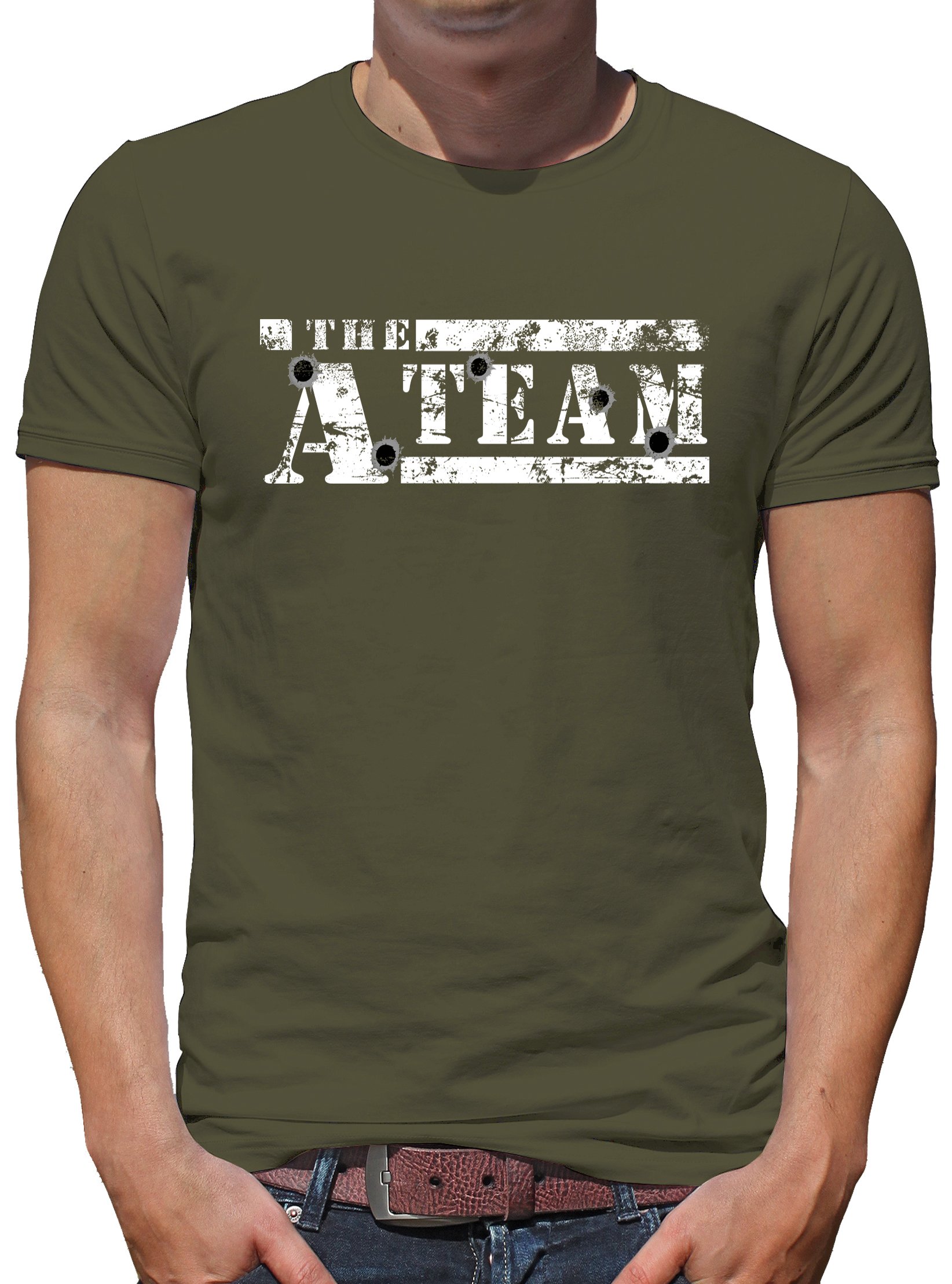 TShirt-People The A-Team Logo Bullit Men's T-Shirt - Green - XX-Large