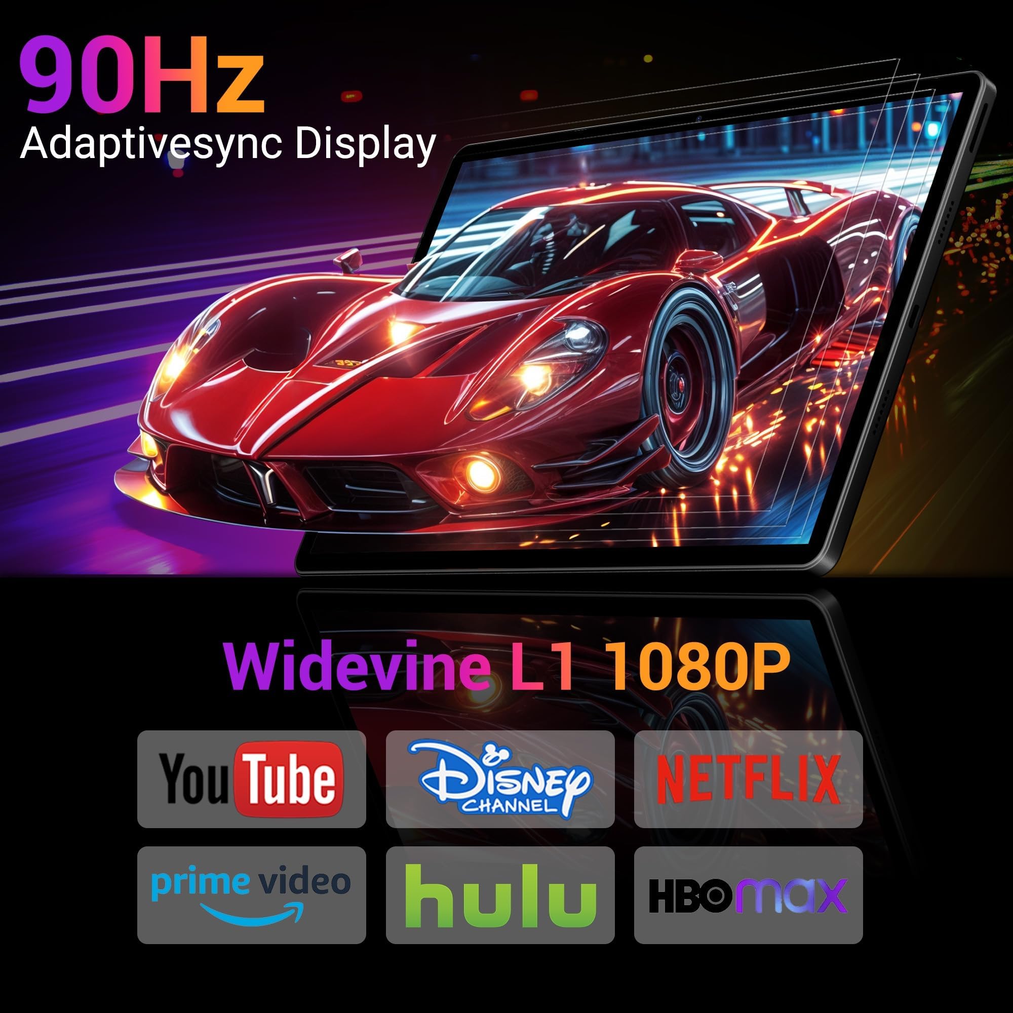 13 Zoll Tablet, 3K UHD 2944×1840 Dsiplay, 36GB RAM 512GB ROM/1TB TF, Helio G99, 90Hz, Dual SIM 4G LTE, WiFi 5G, Widevine L1/11580mAh/13MP/GPS, Android 15 Tablet mit Tastatur/Hülle/Maus/Stift