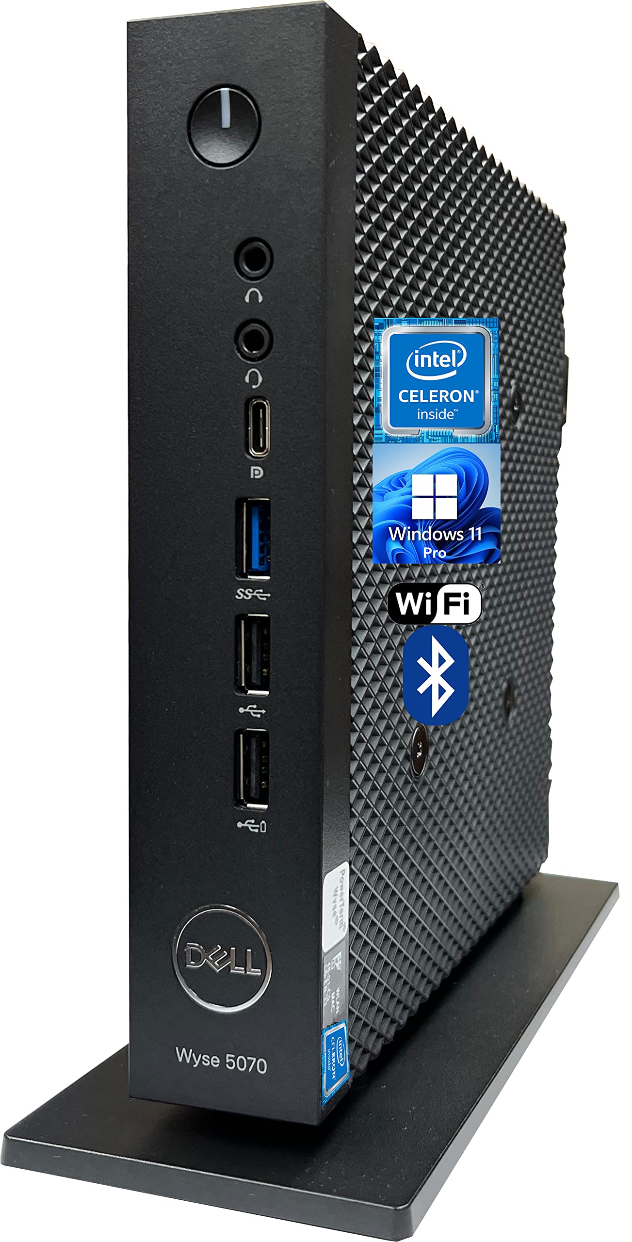 Dell Wyse 5070 Mini Desktop PC, Intel Celeron J4105 4-Core, 8GB RAM, 1TB SSD, USB C, WiFi BT USB, Di