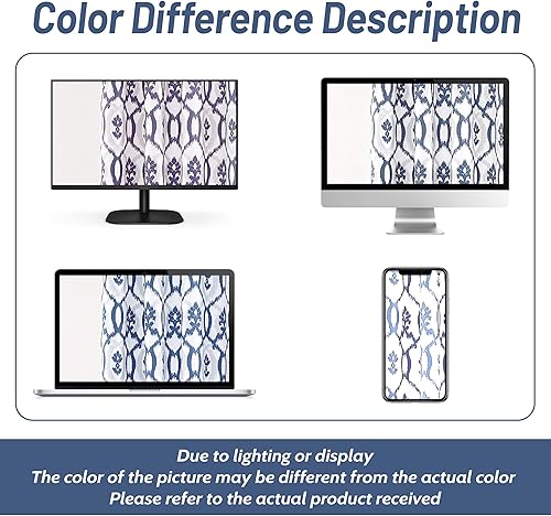 Miniatura 8 de DriftAway Evelyn - Juego de 2 paneles de cortinas térmicas para oscurecer la habitación, con ojales, sin forro, patrón floral Ikat, cada tamaño, 52