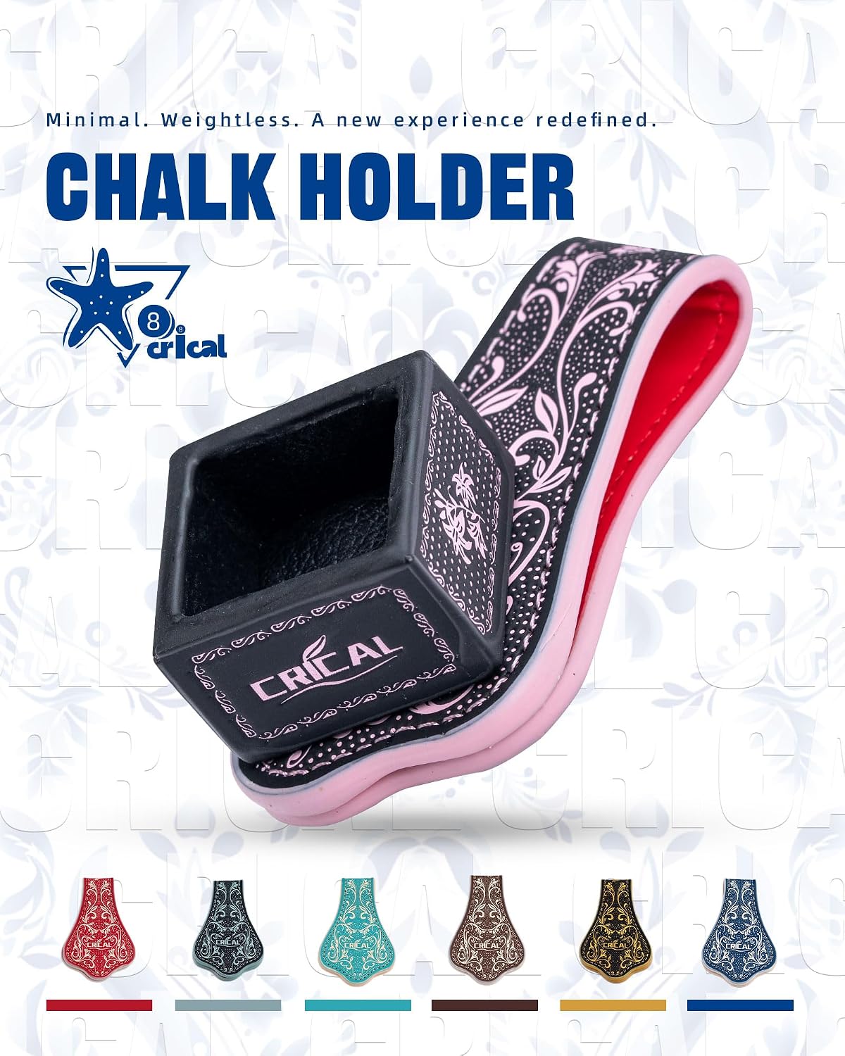 CRICAL Portable Magnetic Pool Chalk Holder Square Chalk Cube Holder Billiard Cue Accessory Gift Idea