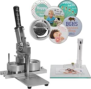 2-1/4 inch Button Machine and 100 Button Parts