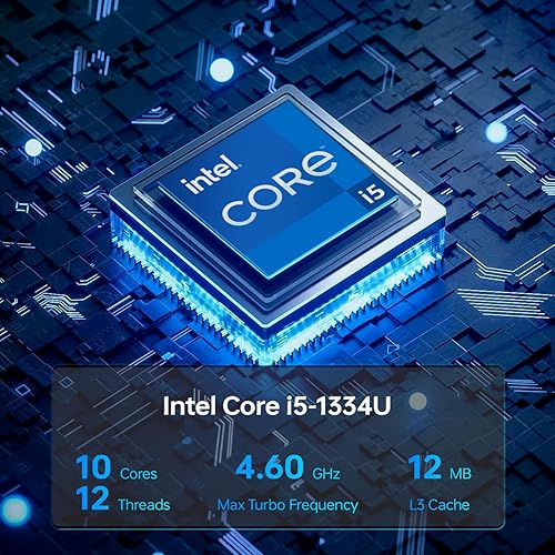 Miniatura 3 de HP Portátil de 17 T, pantalla táctil HD+ de 17,3 pulgadas, Intel Core i5-1334U, 32 GB de RAM, SSD de 512 GB, lector de huellas dactilares, cámara