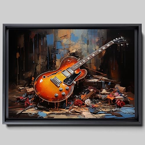 Print guitar canvas print wall decor, ready to hang wall print, design canvas print, Canvas Wall Dekor