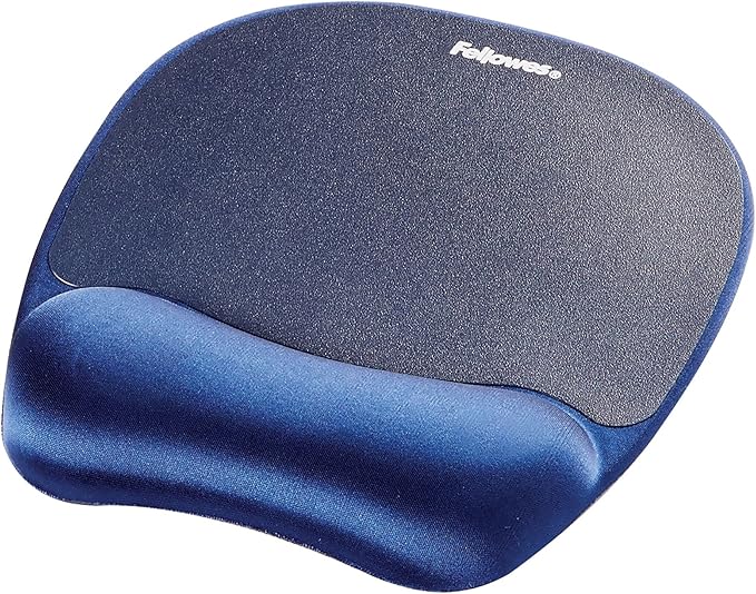 Fellowes Memory Foam Mouse Mat with Wrist Support Ergonomic Mouse Pad