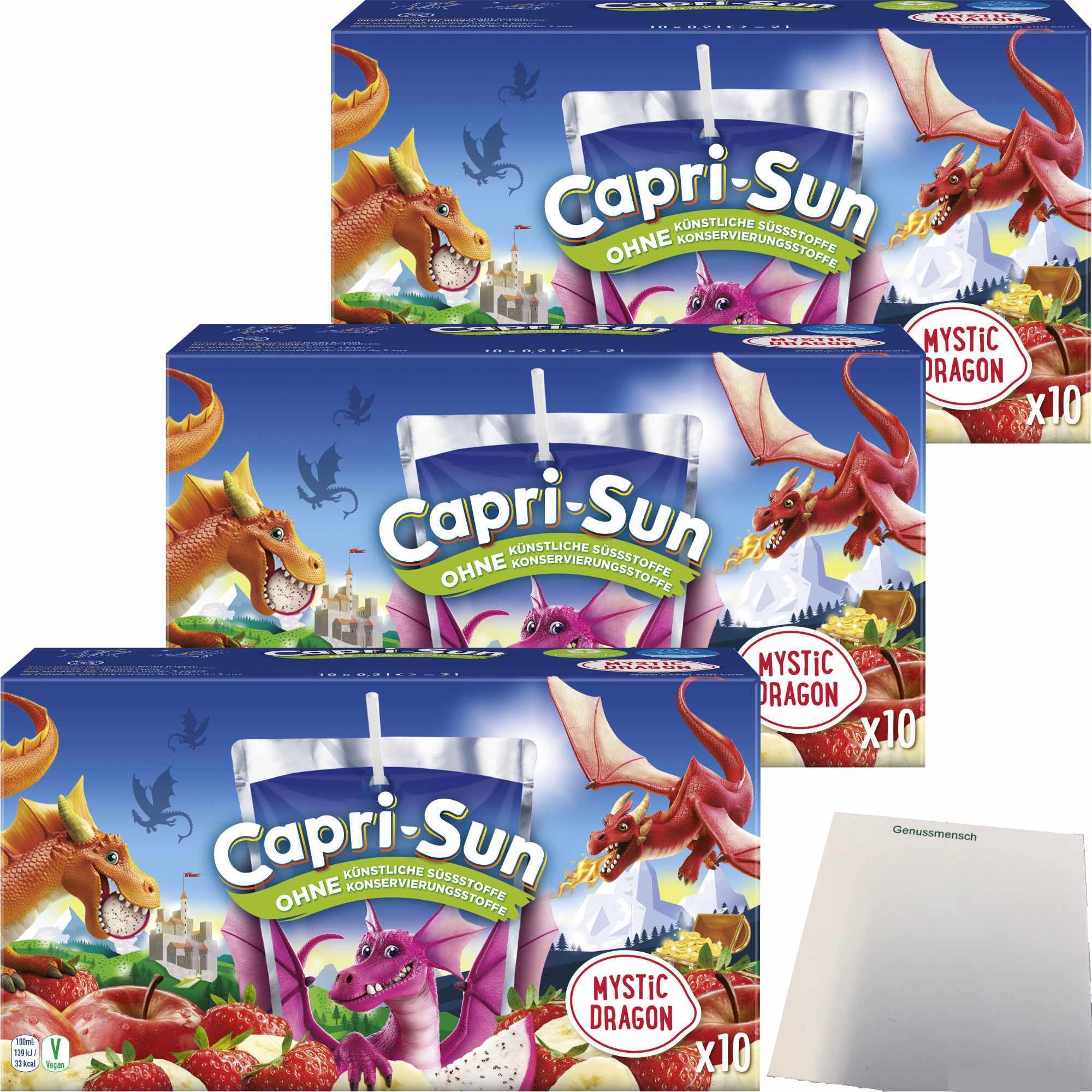 usy Bundle für Capri Sun Mystic Dragon 3er Pack (30x200ml Packung) + usy Block