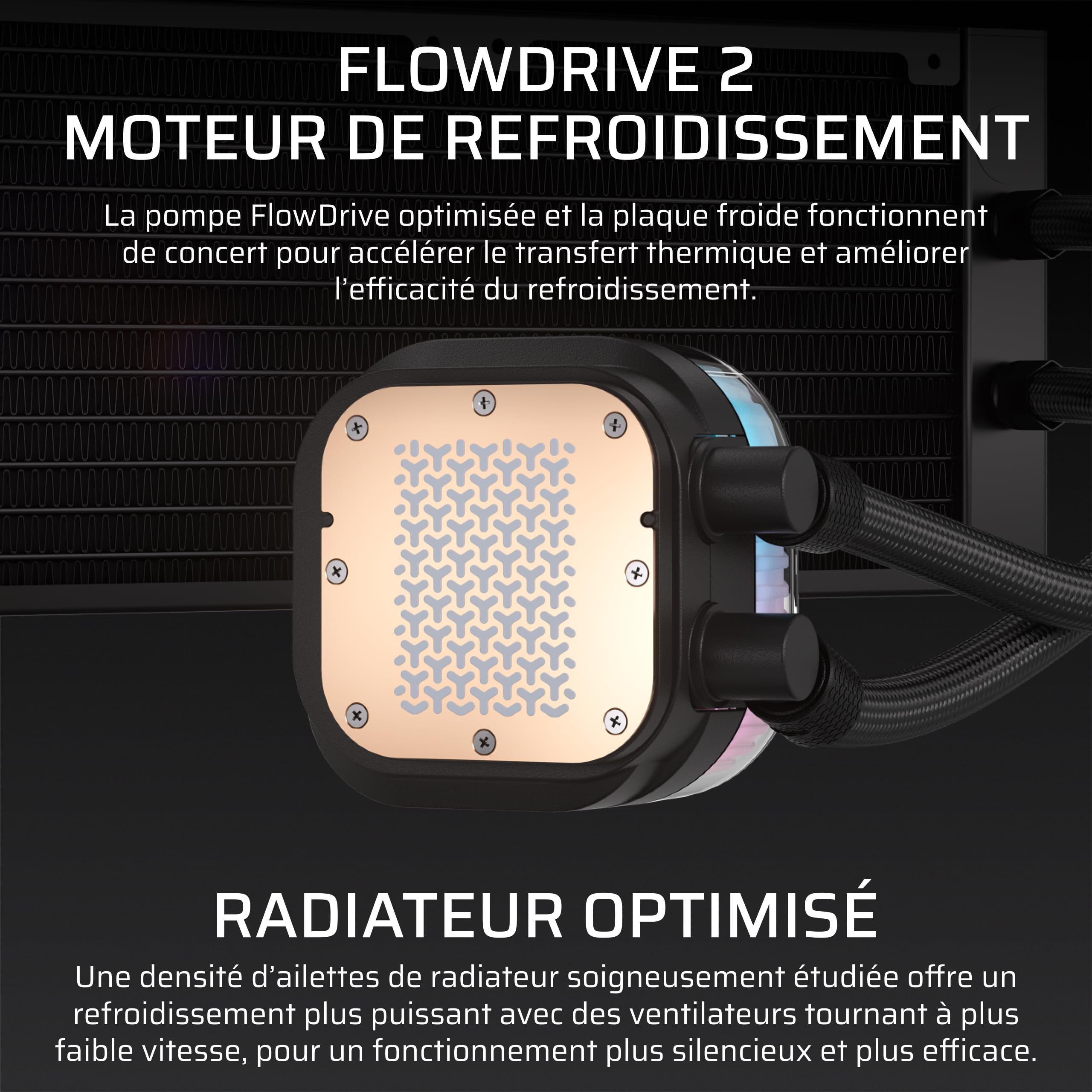 CORSAIR iCUE Link Titan II 360 RX RGB AIO Refroidisseurs Liquides – Noir