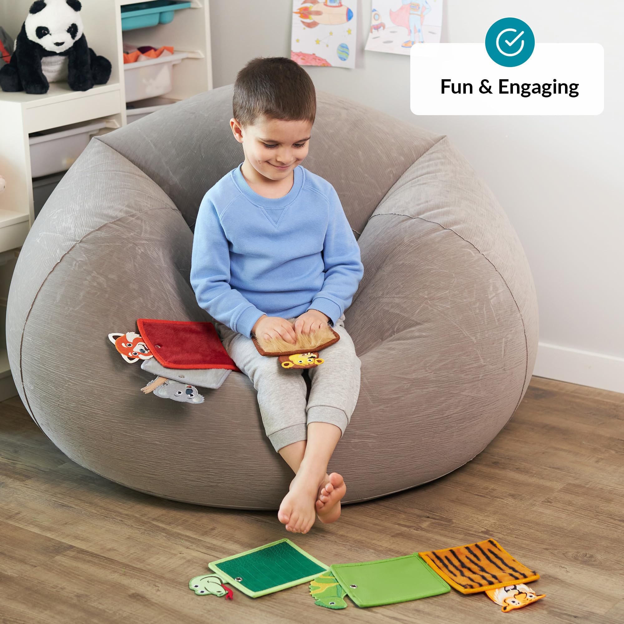 A closer look at Multi Sensory Tying Mats With Texture Variation