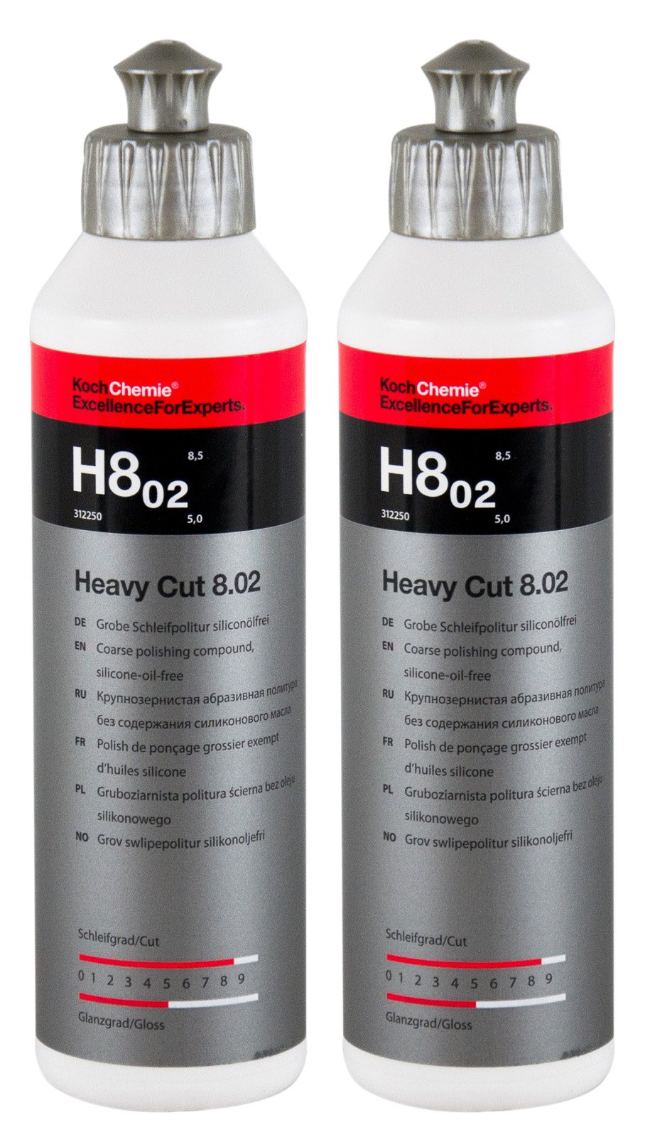 Koch Chemie 2X H802 Heavy Cut Grobe Schleifpolitur siliconölfrei 250 ml