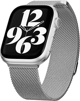 MAGEASY Milanese Band for Apple Watch Series 11, Ultra 3, SE3 - Magnetic iWatch Bands for Women, Strong Magnets | for 44mm 45mm 46mm 49mm Apple Watch 1-7/8/9/10/11/SE2/SE3/Ultra2/Ultra3