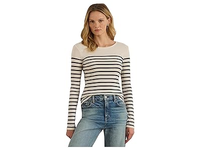 Lauren Ralph Lauren Striped Cotton Long-Sleeve T-Shirts Women