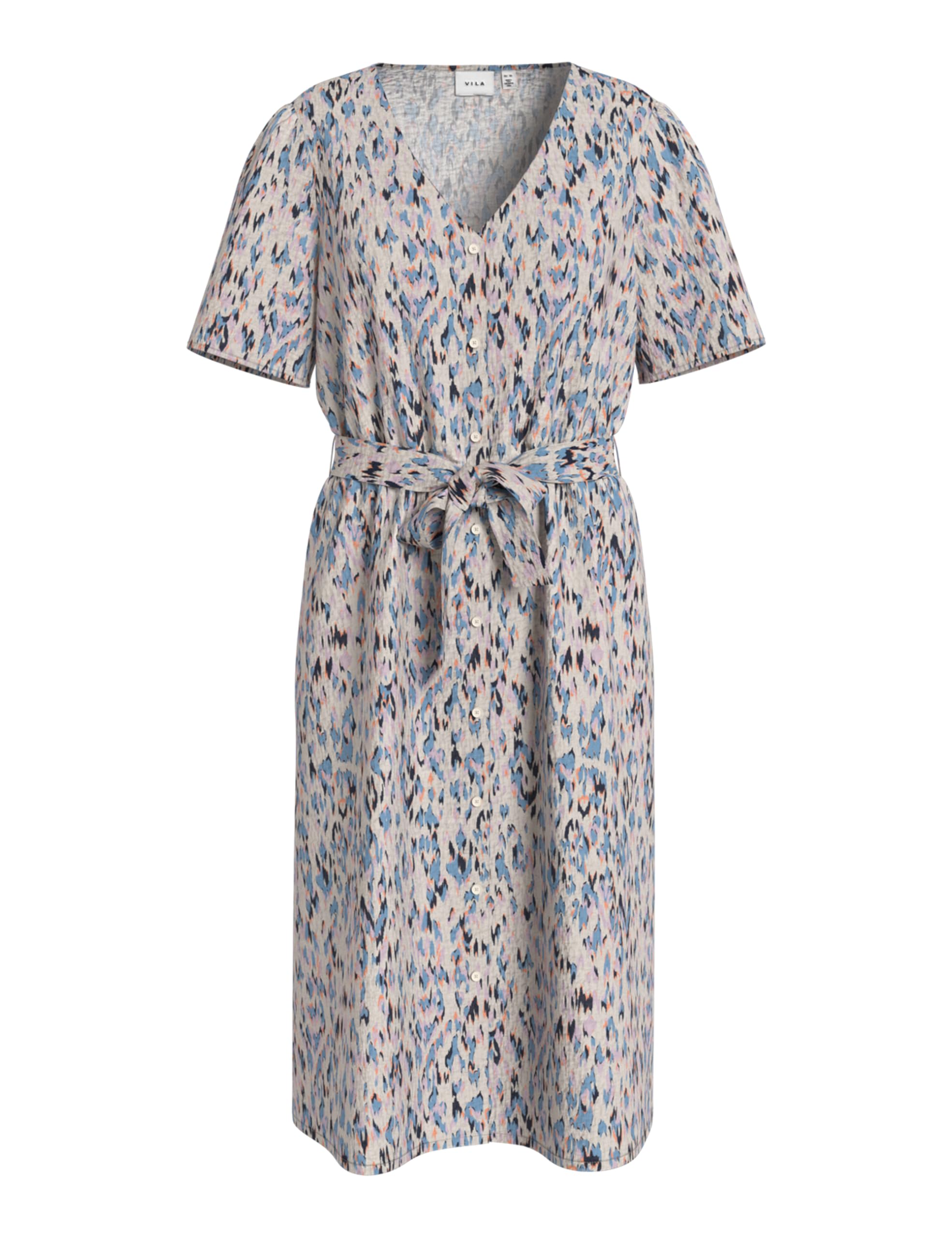 Vila Women's Vilimia V-Neck S/S Shirt Dress/Pb/Dfs, Winsome Orchid, 8