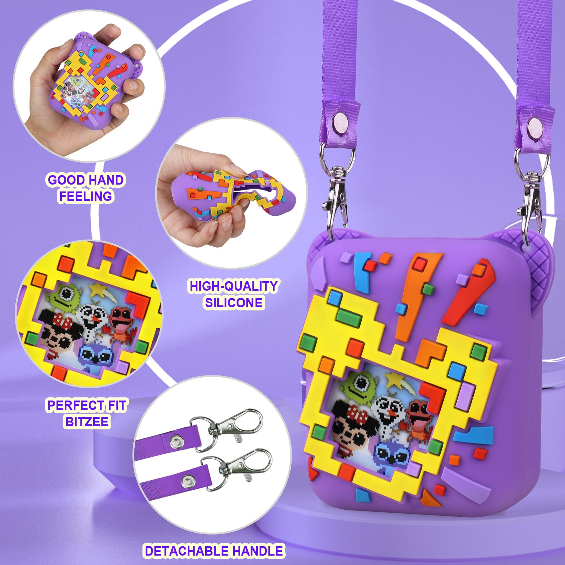 Supmay Silicone Cover Case for Bitzee Disney Interactive Toy with 30 Characters Inside - Image 3
