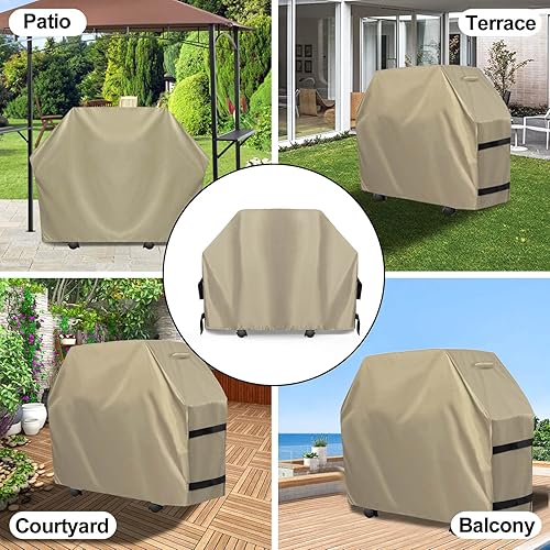 Miniatura 7 de OutdoorLines Cubierta impermeable resistente para parrilla de barbacoa, universal, resistente a los rayos UV, cubierta de parrilla de gas para