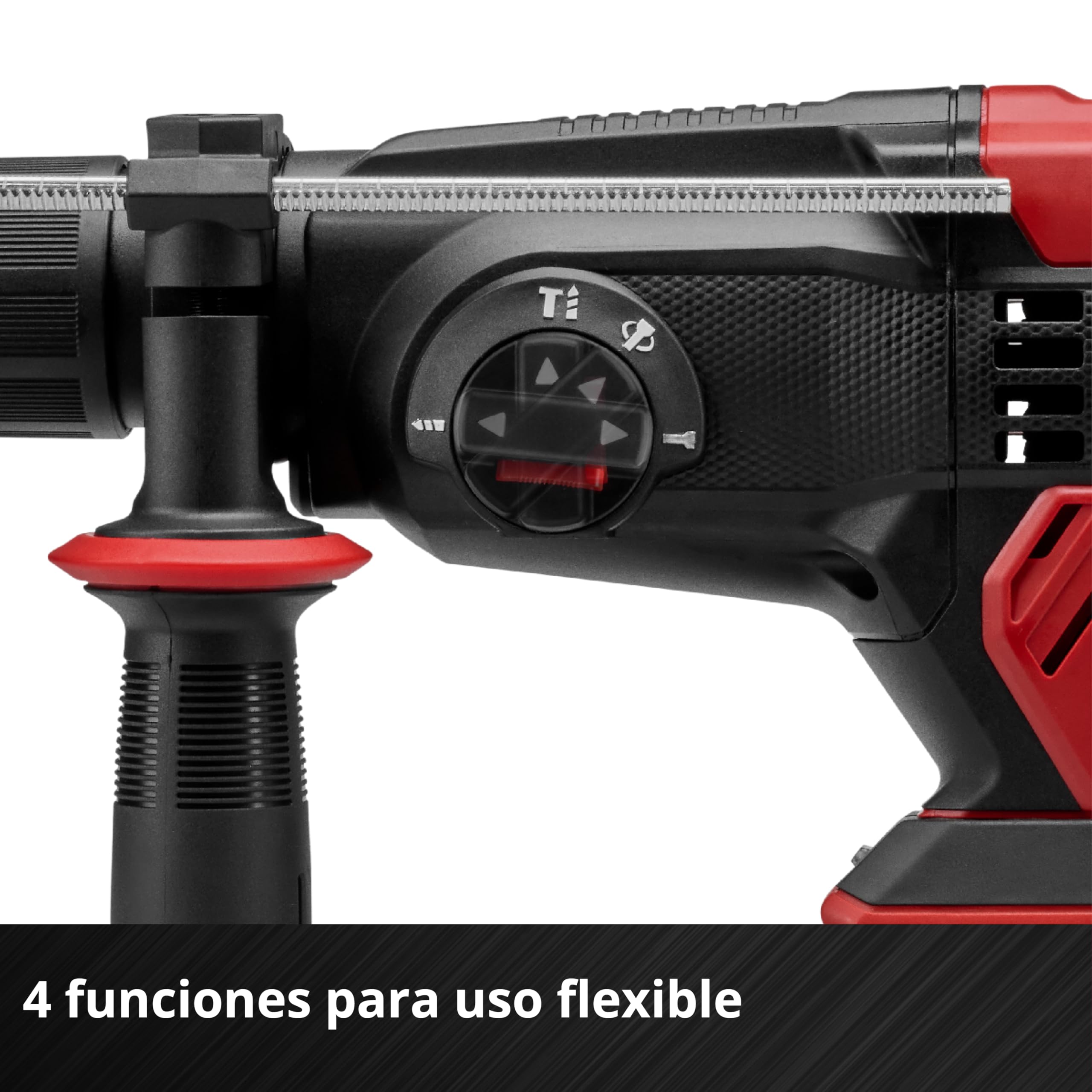 Einhell Martillo perforador con batería TE-HD 18/20 Li (1x4,0 Ah) Power X-Change (18 V, 1,8 J, SDS-plus, potencia de perforación de 20 mm en hormigón, 4 funciones, incl. batería 4,0 Ah + cargador)