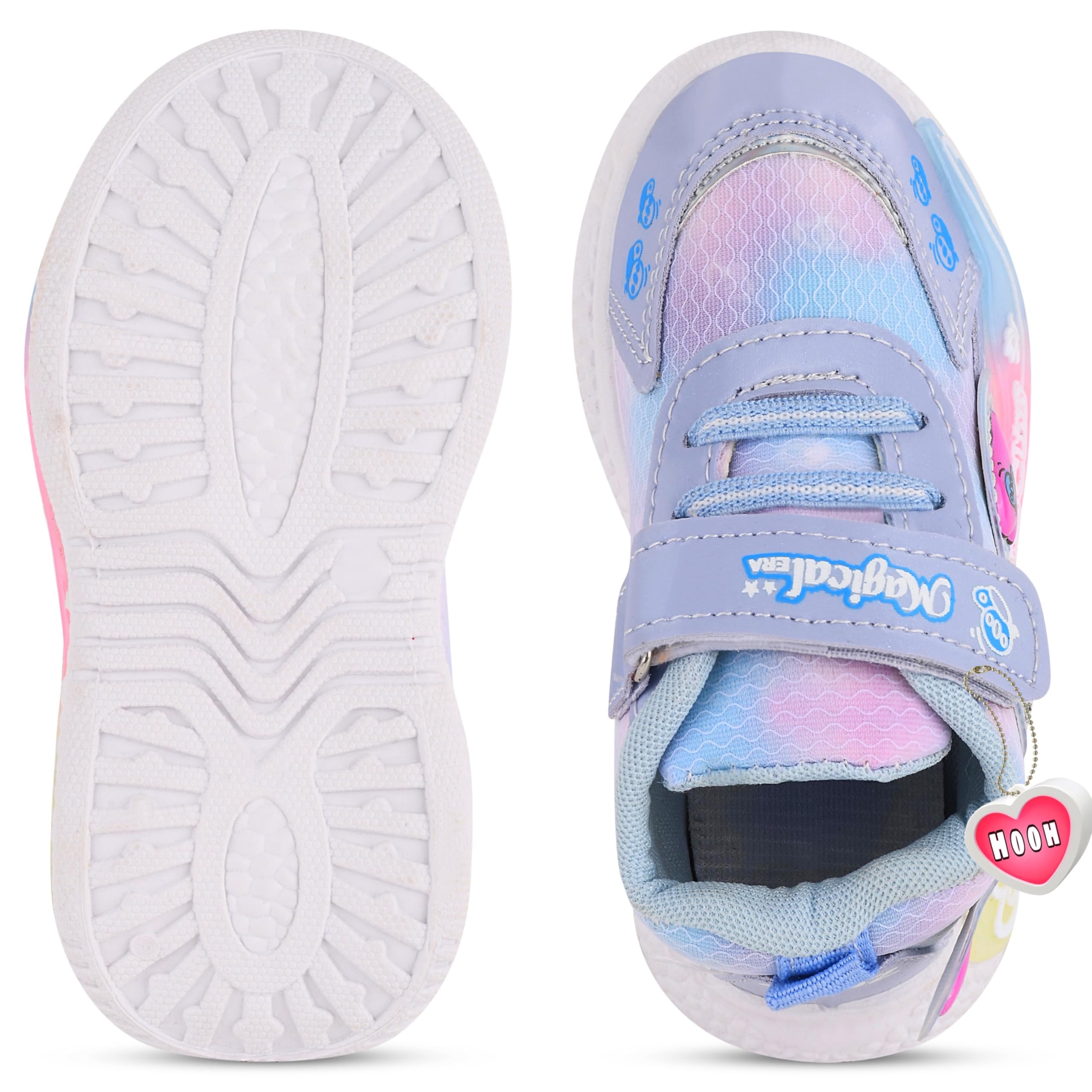 HOOH-Now comfort in Fashion Kids Unisex Amazing Designer Sneakers for 12 Months to 15 Years of Kid (Lavender, UK Footwear Size System, Little Kid, Numeric, Medium, 11) 4