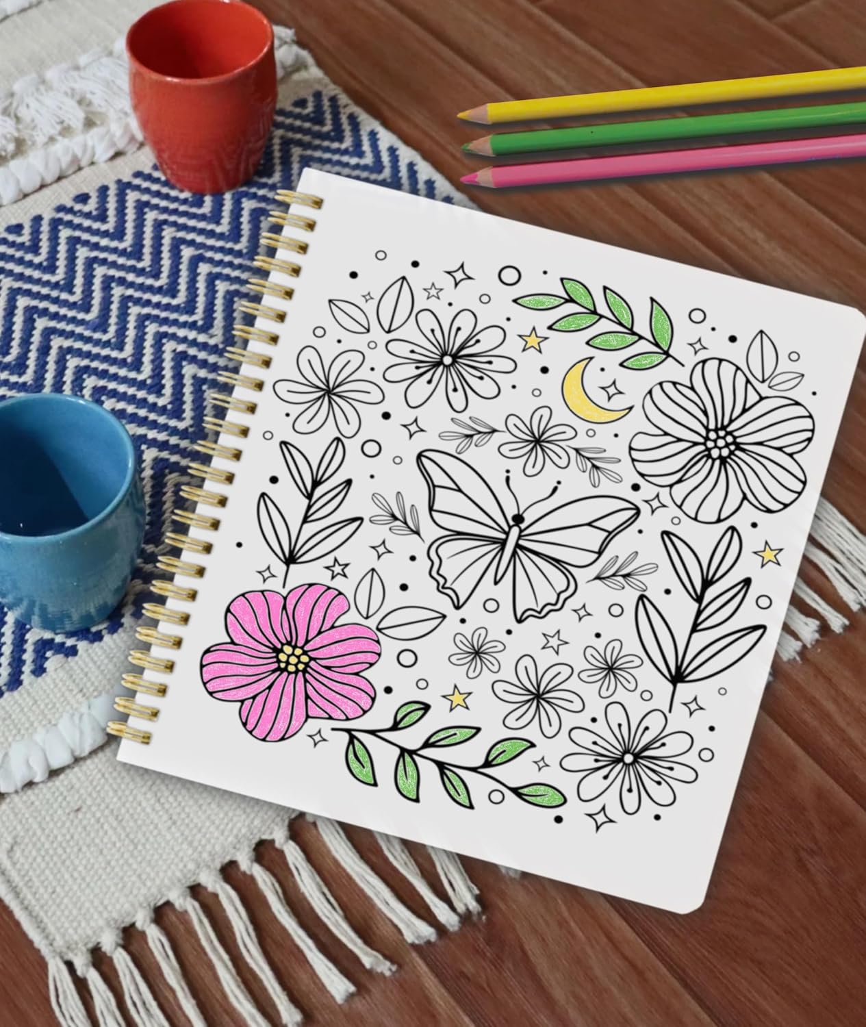 2PCS Beautiful Coloring Book for Adults Relaxation - Funny Swear Words Coloring Books with Floral Designs for a lot of Laughs - The Perfect Stress-Relieving Gift for Women