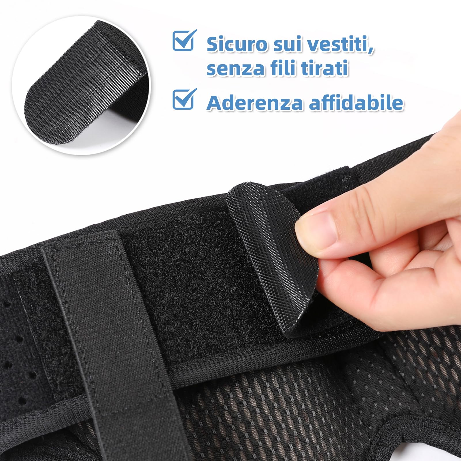 Tenbon Cintura per ernia per uomini e donne Cintura per ernia regolabile flessibile Supporto per ernia Sollievo dal dolore con 2 cuscinetti di compressione rimovibili (M)