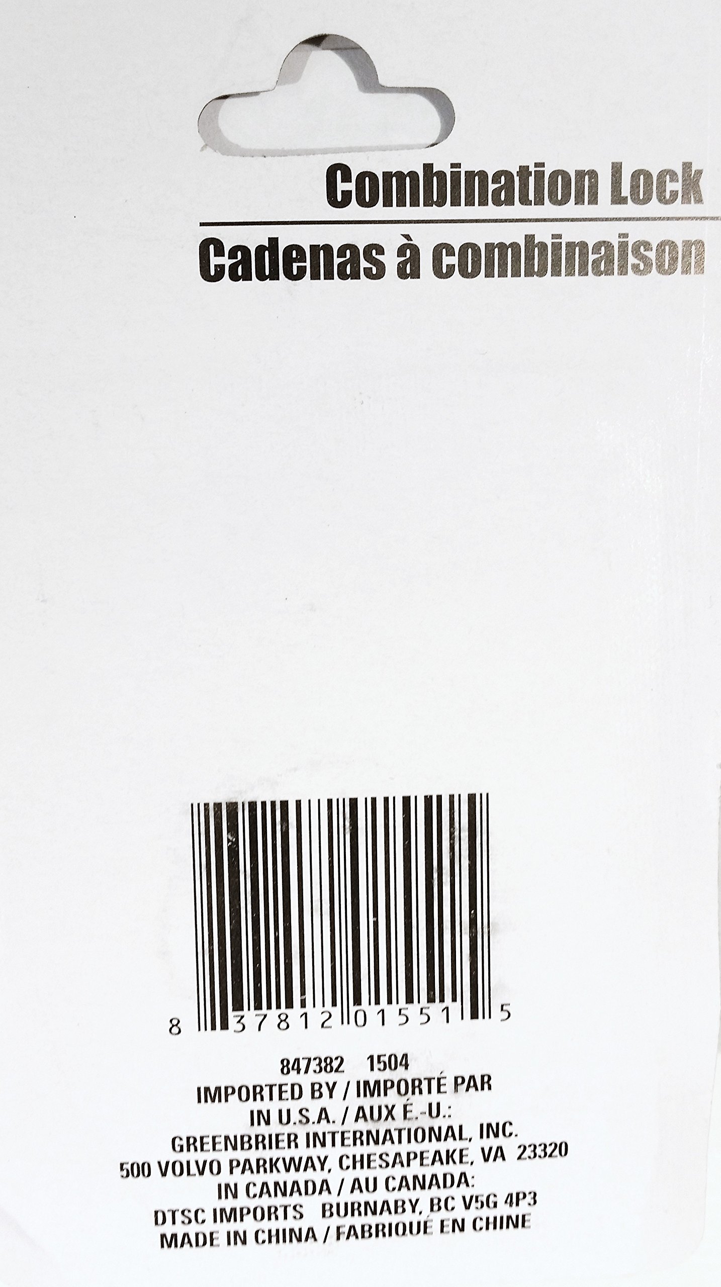 Combination Lock - Numbers