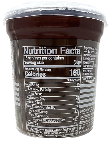 Miniatura 2 de Galil Hashachar Spread  Chocolate para untar sin nueces, cacao Kosher para untar  Hecho en Israel, lácteos Kosher  16 onzas