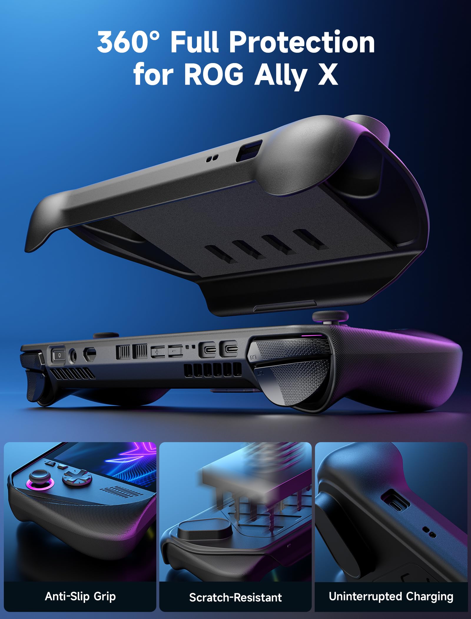 Amazon.co.jp: JSAUX ModCase ROG Ally X用 取り外し可能なフロント 