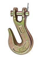 Vista 11 de Mytee Products (10 Pack) G70 1/2" Clevis Slip Hook with Latch - 11,300 LBS WLL Heavy Duty Grade 70 Safety Chain Hook for Trailer Truck Transport
