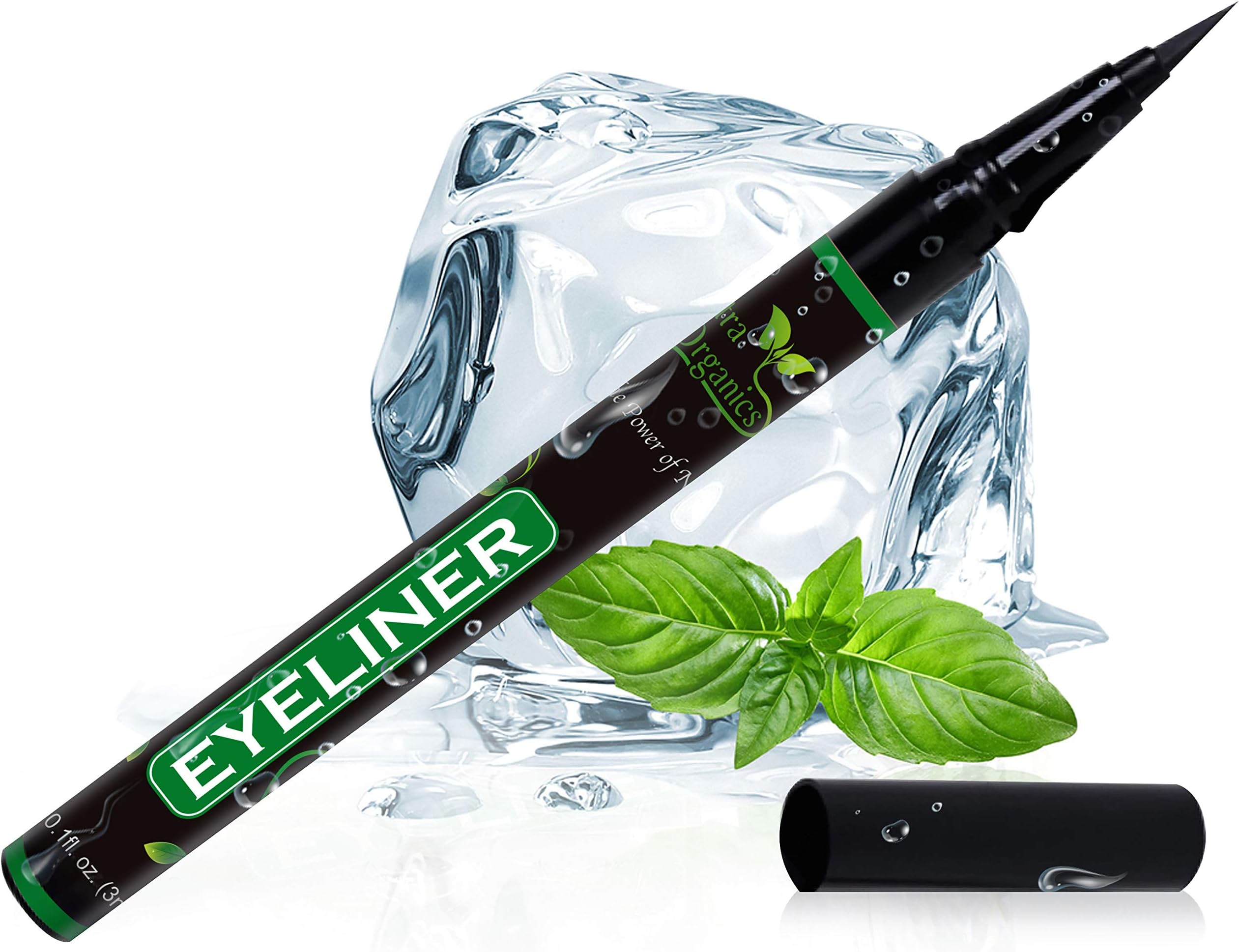 Liquid Eyeliner with Castor Oil for Eyelash Growth - Waterproof Eyeliner Tip Liquid Brush for Perfect Eyes and Long Lashes - Gel Eyeliner - Eyeliner Liquid Pen