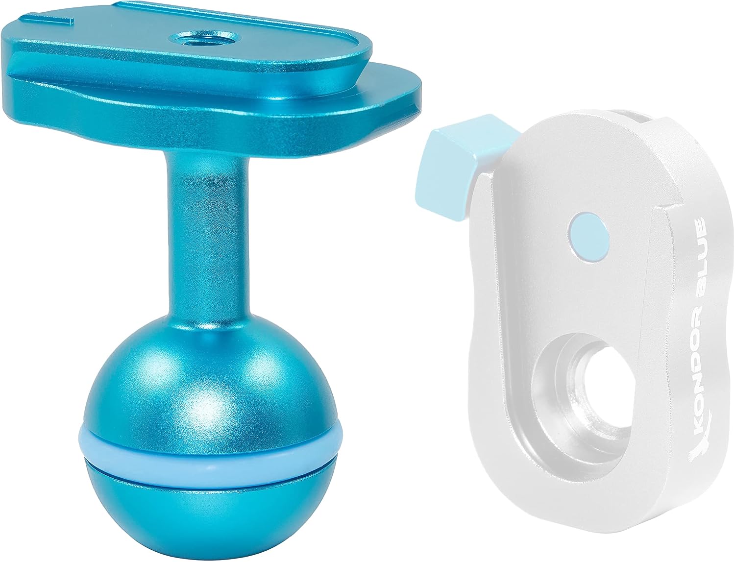 KONDOR BLUE | Mini Quick Release Ball Head for Cine Magic Arms | Magic Arm Ecosystem, 25mm Cine Standard, Modular Arm Accessory | Blue