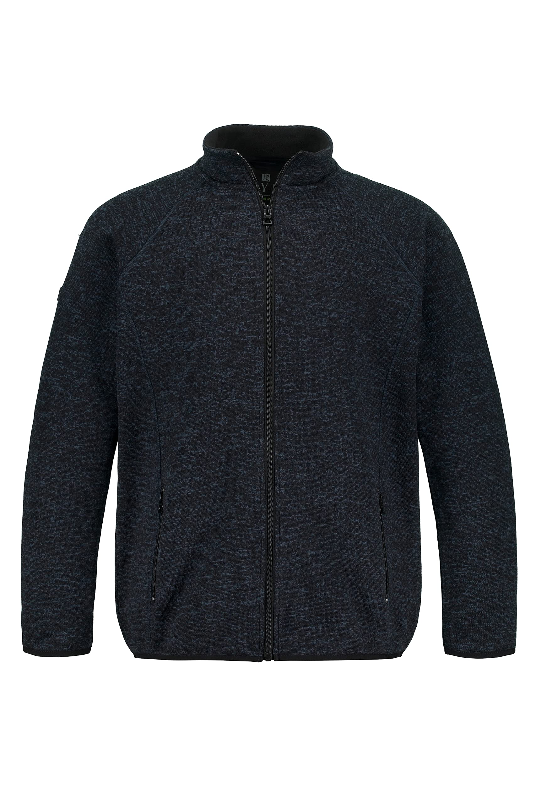 JP 1880 Men's Jay-pi Knitted Fleece Jacket Sweatshirt, Dark navy, 7XL