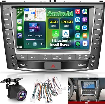 [4+128G] Upgrade Radio for Lexus IS250 2006-2012 with White Navigation Page