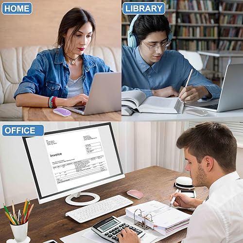 Miniatura 8 de Bluetooth Wireless Mouse for MacBook Air Mac Pro iPad Laptop Computer Pad Optical Rechargeable Slim Silent Dual Mode (2.4G USB-C/USB-A&Bluetooth