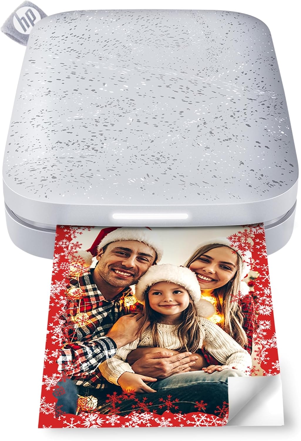 HP Sprocket Portable 2x3 Instant Photo Printer (Luna Pearl) Print Pictures on Zink Sticky-Backed Paper from Your iOS