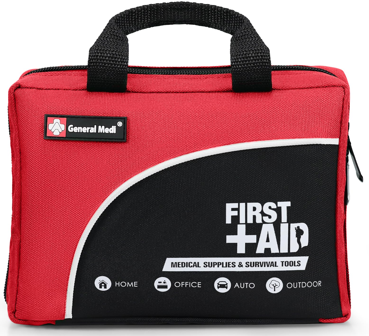First Aid Kit -160 Pieces Compact and Lightweight - Including Cold (Ice) Pack, Emergency Blanket, Moleskin Pad,Perfect for Travel, Home, Office, Car, Camping, Workplace (Red)