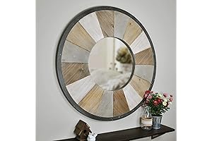 FirsTime & Co. Adler Round Mirror for Enhancing Wall Decor, Vintage Charm...