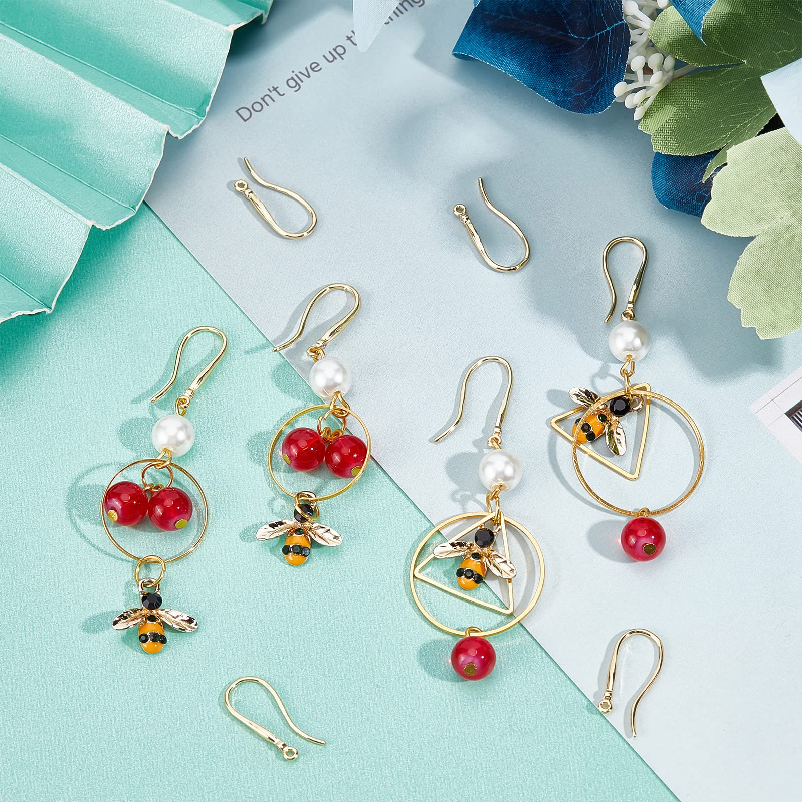 Beebeecraft 1 Boîte 20 Pairs 2 Couleurs Français Boucles D'oreilles