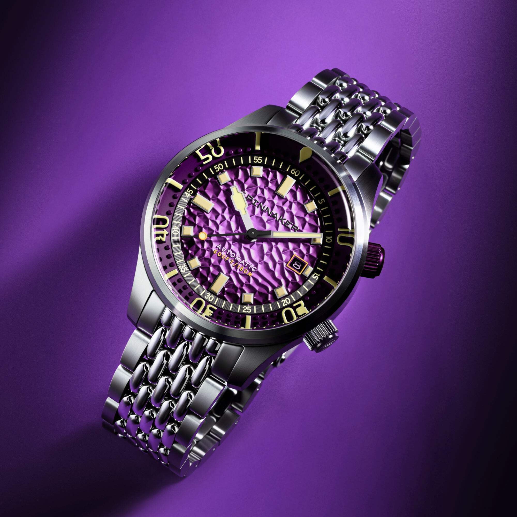 Spinnaker Bradner SP-5062 - Orologio automatico da uomo con cinturino in acciaio inox massiccio, 42 mm