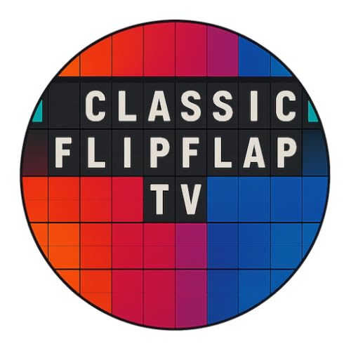 Classic FlipFlap TV - Transform your TV into a classic split-flap board display with custom messages, flights and clock.