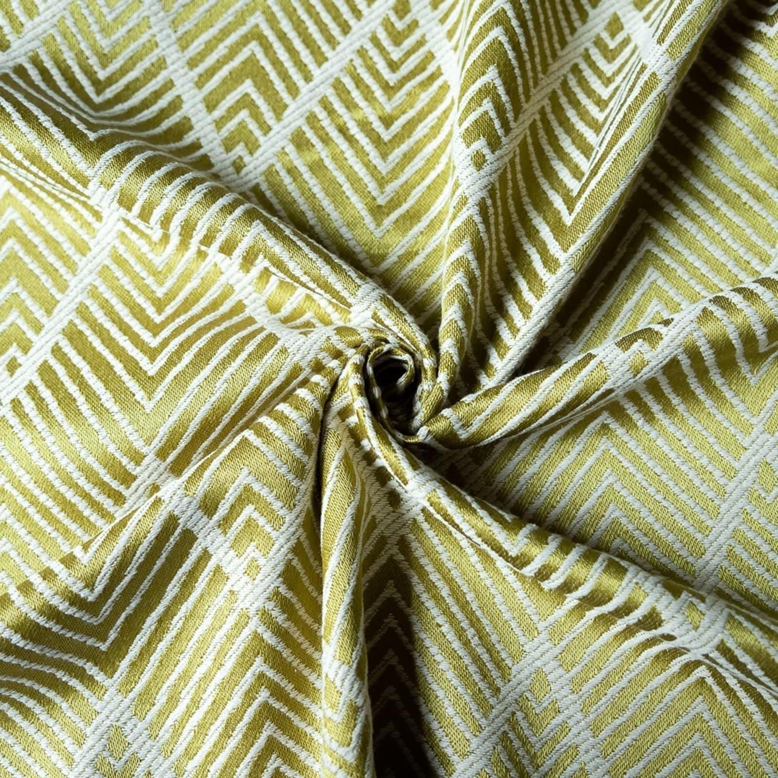 Obrus o wyglądzie lnu, żółty, prostokątny, 140 x 200 cm, zmywalny, z efektem lotosu, żakardowy obrus z frędzlami, do stołu kuchennego i na zewnątrz