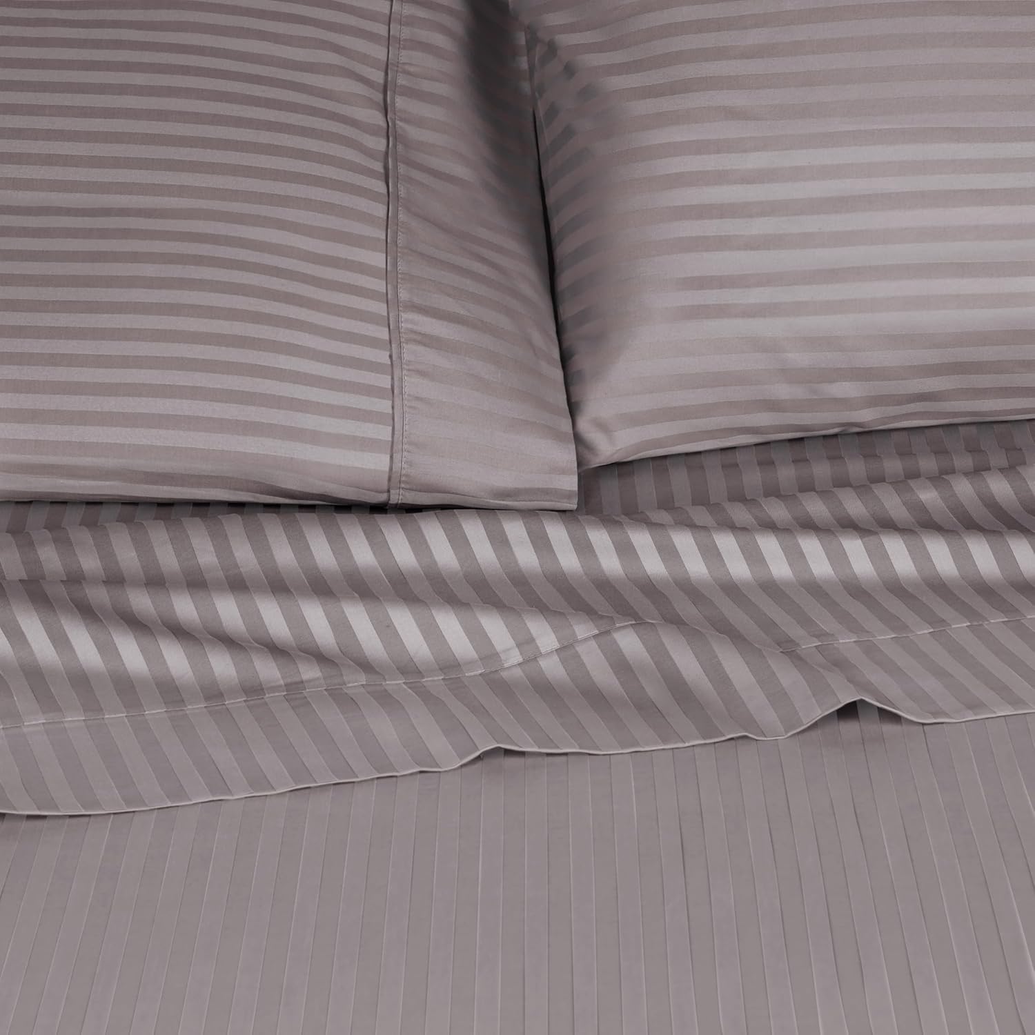 優れたエジプト綿300スレッドカウントベッドシーツセット、伸縮性のあるディープポケットボックスシーツ1枚、フラットシーツ1枚、枕カバ