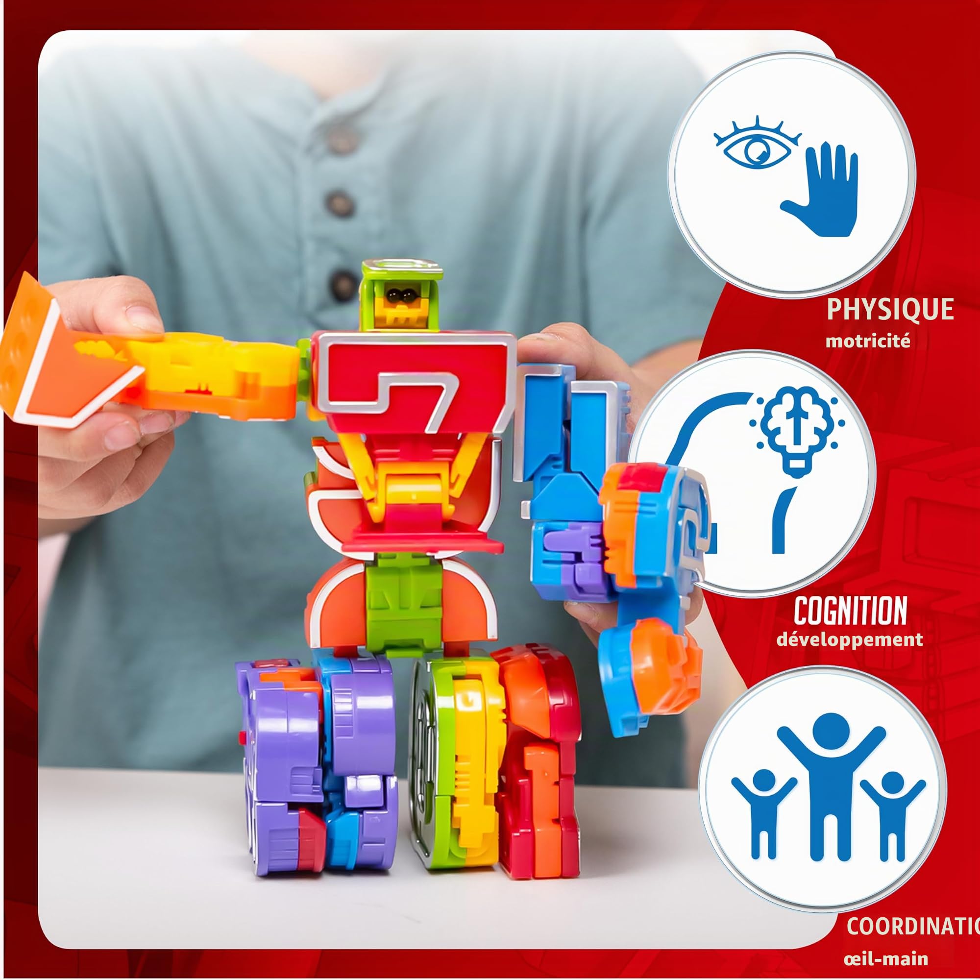 JOYIN 10 Pièces Nombre Robot Figurine Jouets pour Enfants Apprentissage du Nombre, Fête d'anniversaire, Récompenses pour Salle de Classe, Prix Carnaval, Jouet d'Education Préscolaire