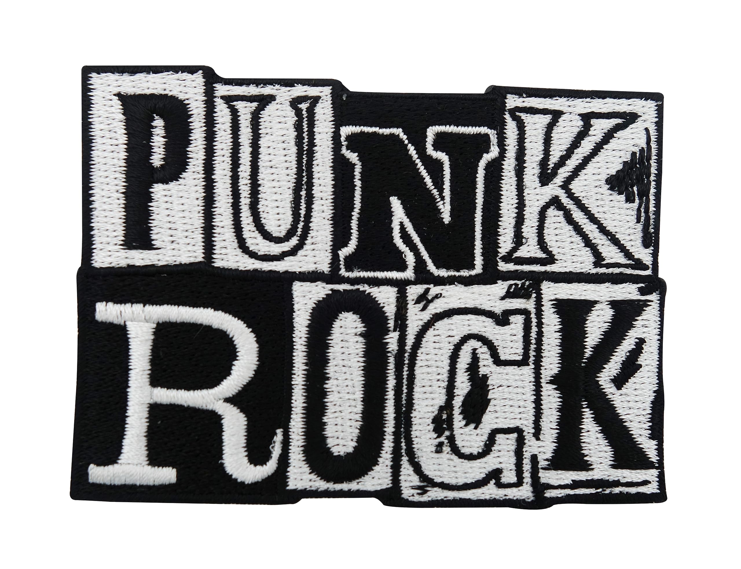 Toppa ricamata con musica rock Punk Fiamma/Striscia termoadesiva