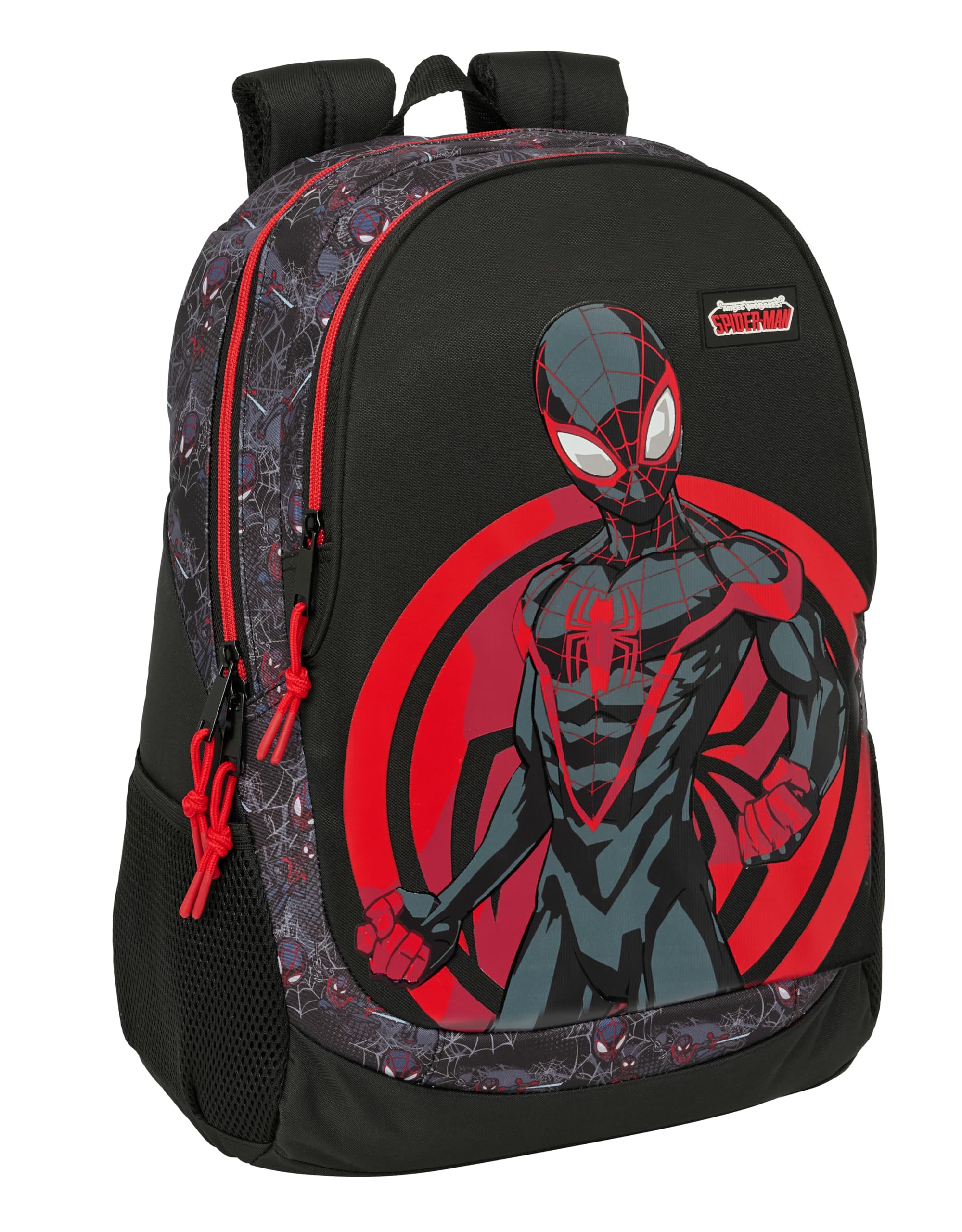 MILES MORALES – Children's School Backpack, Ideal for Children of Different Ages, Comfortable and Versatile, Quality and Resistance, 32 x 16 x 44 cm