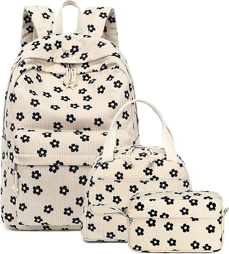 Vista 78 de Bluboon Juego de mochila para adolescentes, mochila escolar para niñas, lonchera y lápices, bolsas para estudiantes, 3 en 1 Gris-3