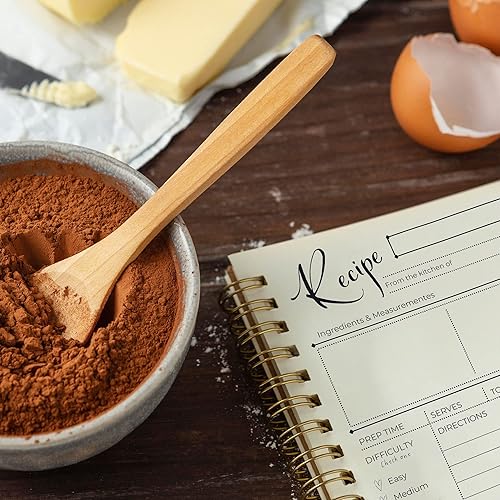 Miniatura 6 de Libro de recetas para escribir en tus propias recetas, 1 paquete de cuaderno de recetas en blanco de 8.5 x 11 pulgadas, cuaderno de recetas de doble