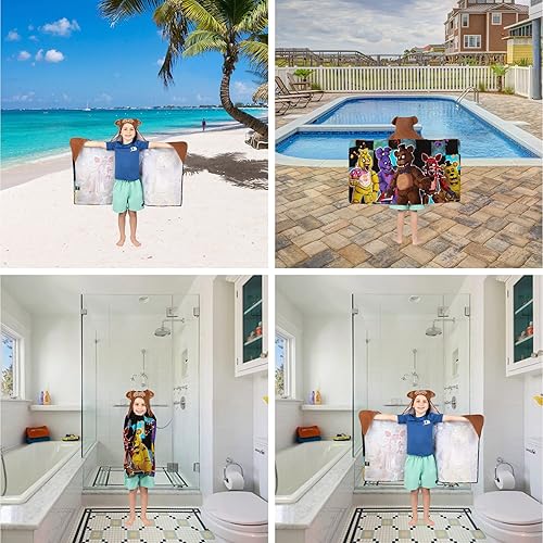 Miniatura 32 de Franco - Toalla de rizo de algodón suave con capucha para niños, para uso en baño y playa, 24 x 50 pulgadas, Jurassic World: Mundo Jurásico