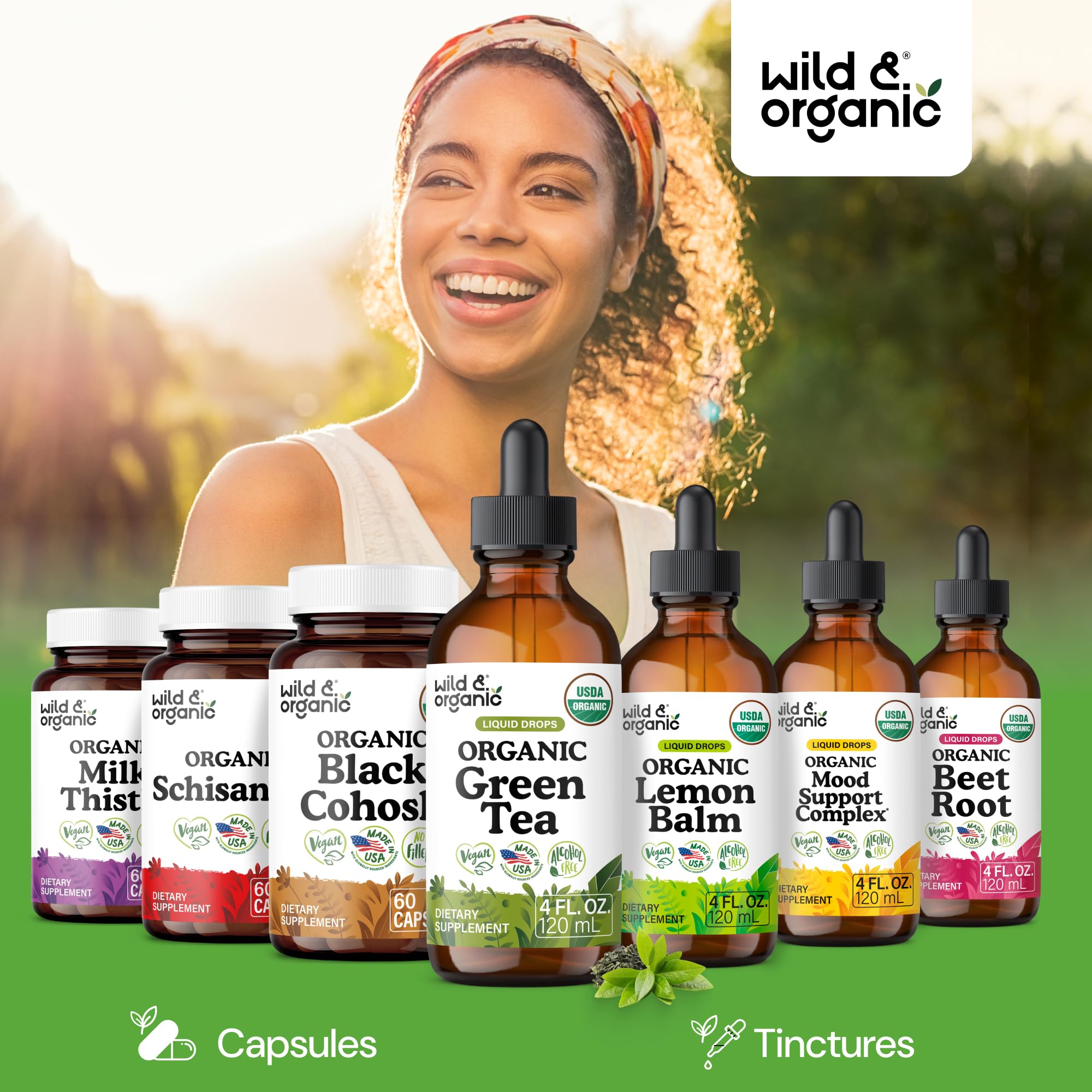USDA Organic Green Tea Extract Liquid Drops - Antioxidant Support - 4 oz — Amazon image 8