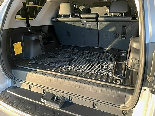 Miniatura 2 de Red de carga organizadora de maletero trasero solo para Toyota 4RUNNER de 3 filas 2010-2023 – Red de carga estilo piso para SUV – Malla de malla