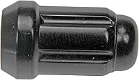 Vista 2 de Dorman 711-215A Tuerca de rueda de accionamiento estriada negra - 1/2-20 compatible con modelos seleccionados, paquete de 4