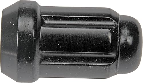 Miniatura 2 de Dorman 711-215A Tuerca de rueda de accionamiento estriada negra - 12-20 compatible con modelos seleccionados, paquete de 4